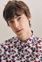 Regular Business Hemd Print in Rot |  Seidensticker Onlineshop