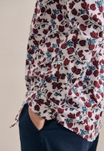 Regular Business Hemd Print in Rot |  Seidensticker Onlineshop