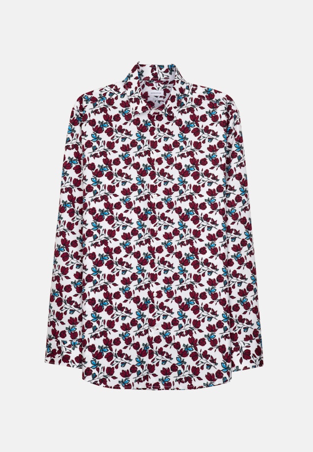 Regular Business Hemd Print in Rot |  Seidensticker Onlineshop