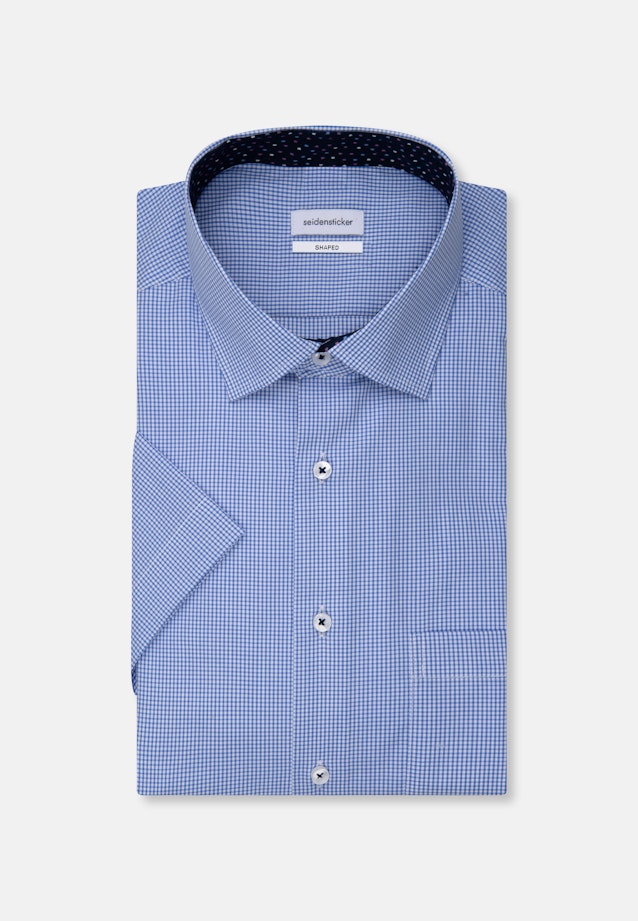 Shaped Business Shirt Check in Light Blue |  Seidensticker Onlineshop