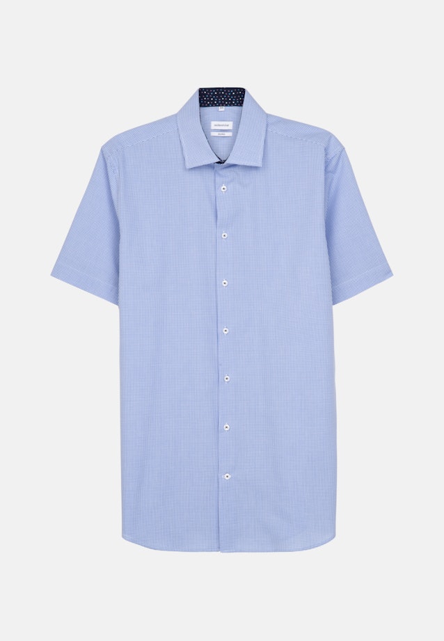 Shaped Business Shirt Check in Light Blue |  Seidensticker Onlineshop