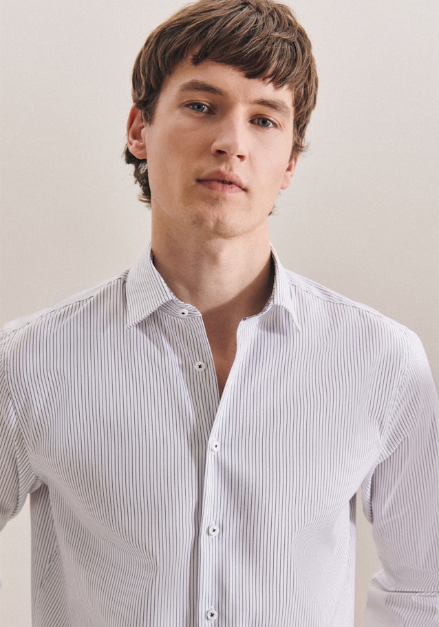 Non-iron Oxford shirt in Shaped with Kent-Collar in Dark Blue |  Seidensticker Onlineshop