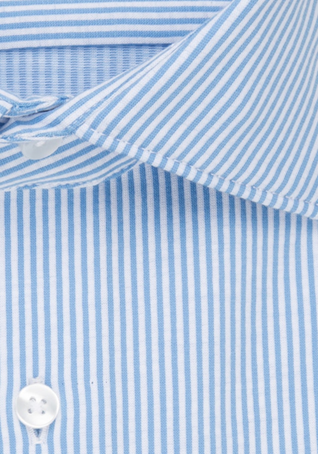 Shaped Jerseyhemd Streifen in Hellblau |  Seidensticker Onlineshop