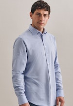 Shaped Jerseyhemd Streifen in Hellblau |  Seidensticker Onlineshop