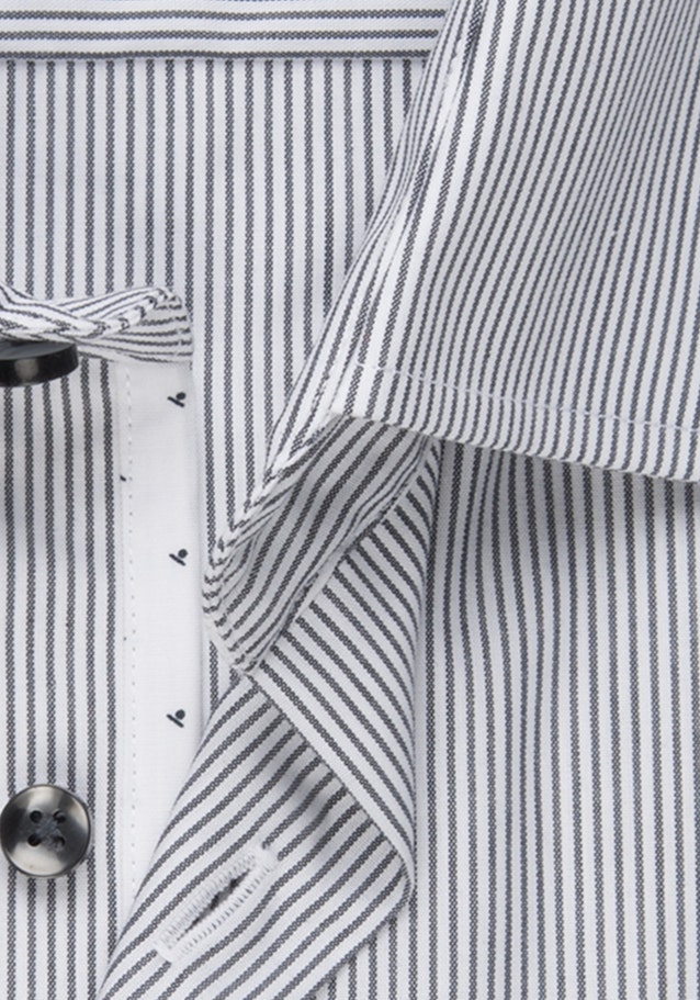 Non-iron Poplin Business Shirt in Slim with Kent-Collar in Grey |  Seidensticker Onlineshop