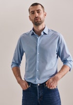 Regular Jerseyhemd Uni in Hellblau |  Seidensticker Onlineshop