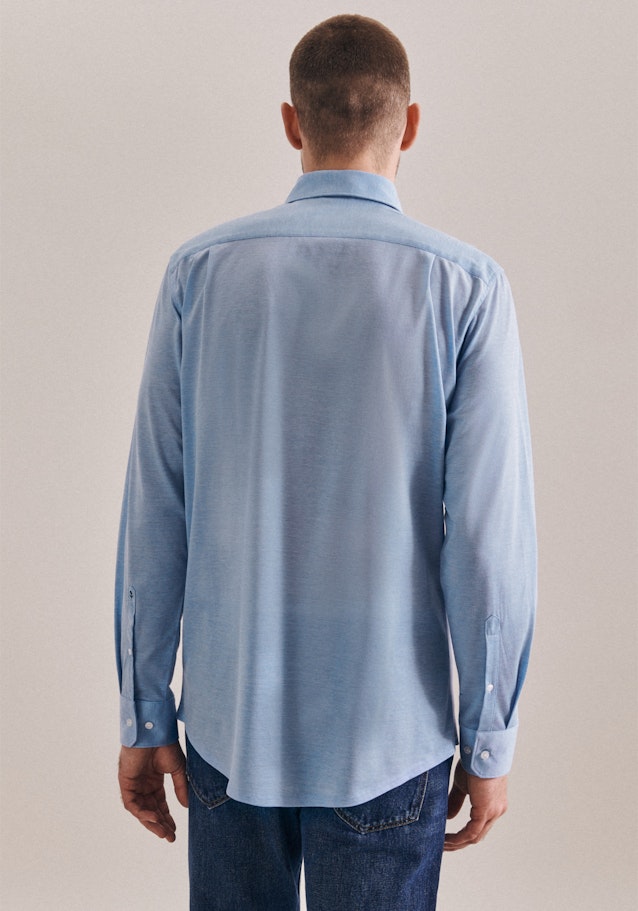 Regular Jerseyhemd Uni in Hellblau | Seidensticker Onlineshop