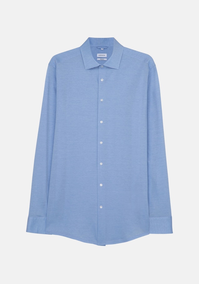 Regular Jerseyhemd Uni in Hellblau | Seidensticker Onlineshop