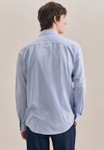 Regular Jerseyhemd Streifen in Hellblau |  Seidensticker Onlineshop