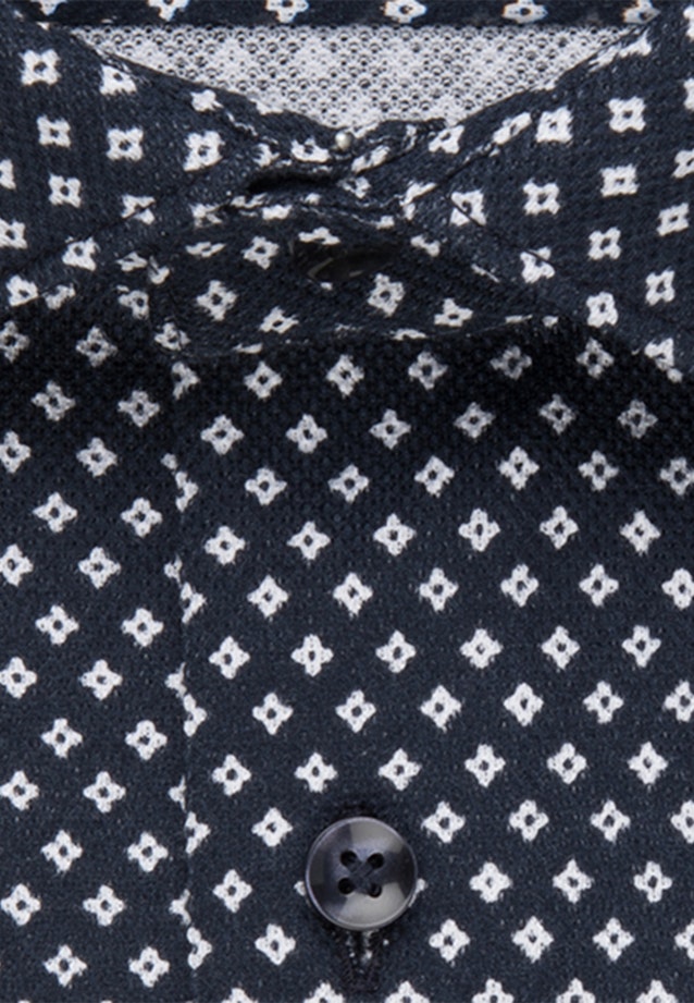 Jersey Jerseyhemd in Regular mit Kentkragen in Dunkelblau |  Seidensticker Onlineshop