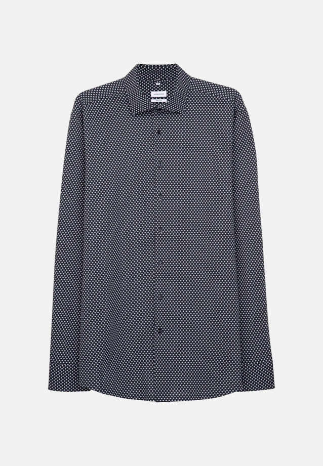 Regular Jerseyhemd Uni in Dunkelblau |  Seidensticker Onlineshop