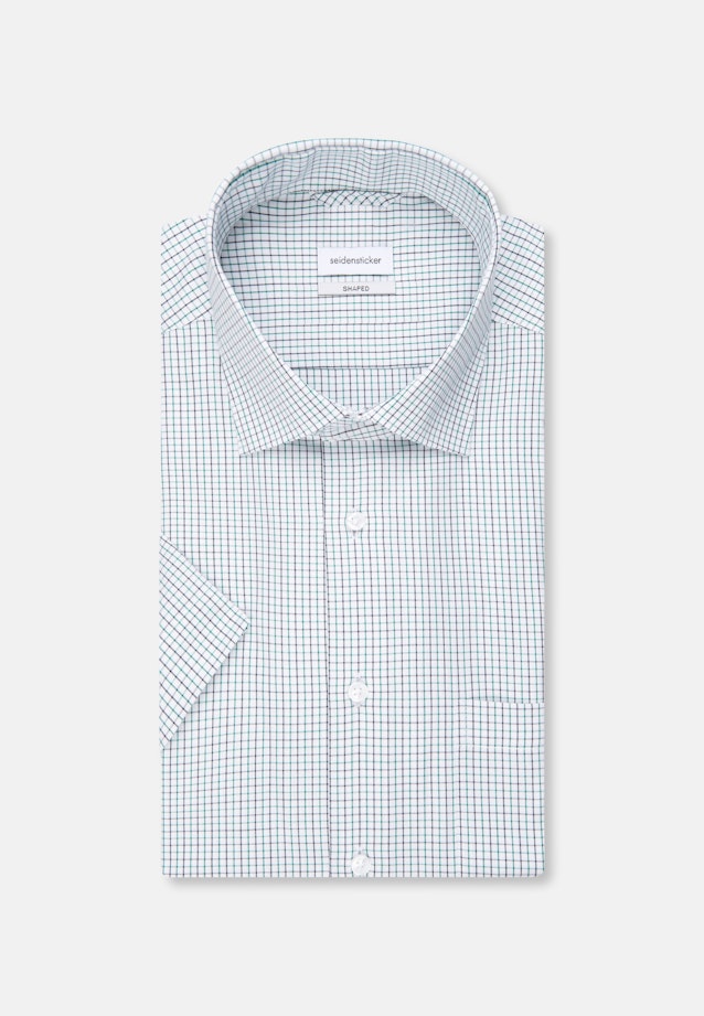 Shaped Oxfordhemd Karo in Grün |  Seidensticker Onlineshop