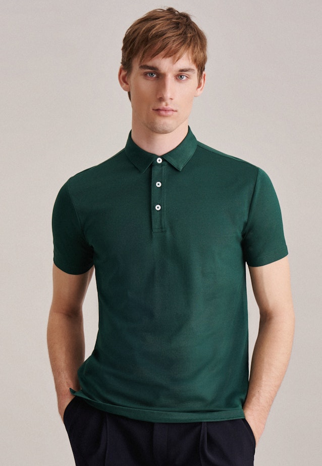 Collar Polo-Shirt in Green |  Seidensticker Onlineshop