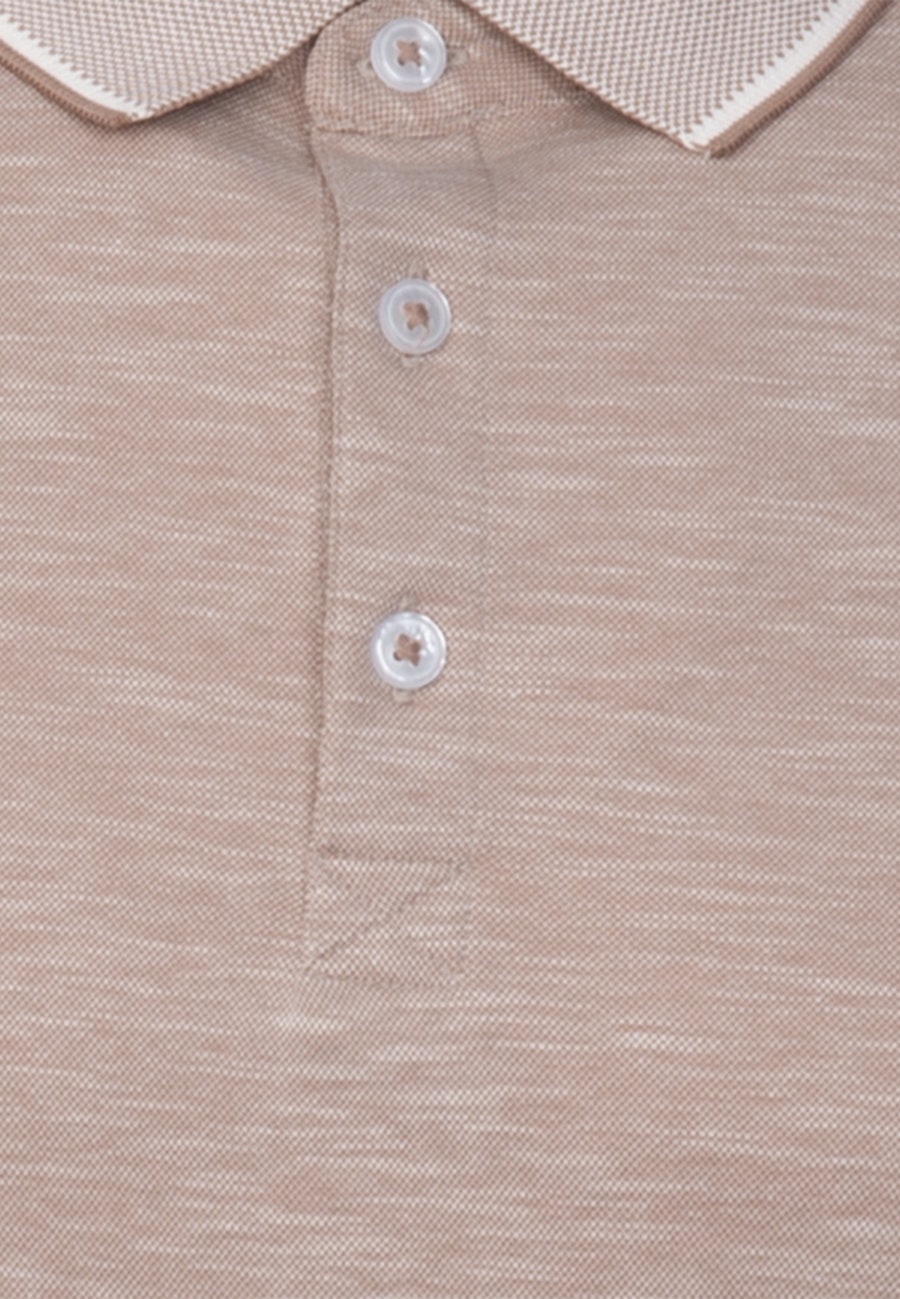 Kragen Polo-Shirt in Braun |  Seidensticker Onlineshop