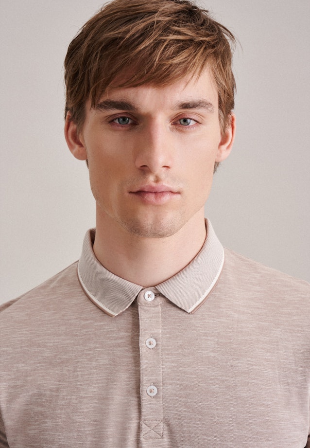 Collar Polo-Shirt in Brown |  Seidensticker Onlineshop