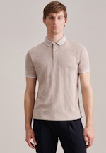 Polo Tailliert (Slim-Fit) Manche Courte in Marron |  Seidensticker Onlineshop