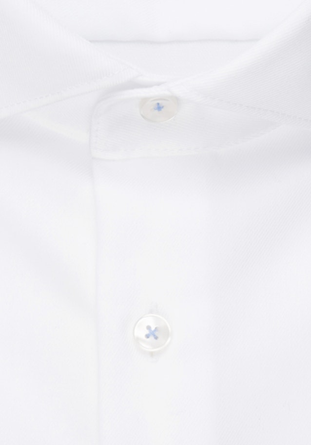 Chemise Business Regular Twill (sergé) Col Kent in Blanc |  Seidensticker Onlineshop