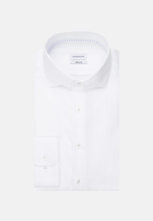 Non-iron Twill Business Shirt in Regular with Kent-Collar in White |  Seidensticker Onlineshop