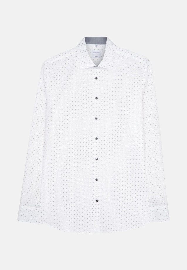 Shaped Business Hemd Print in Grau |  Seidensticker Onlineshop