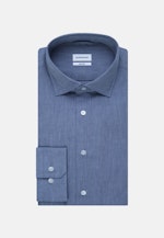Shaped Business Hemd Uni in Mittelblau |  Seidensticker Onlineshop