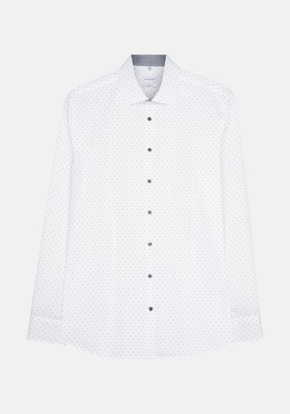Slim Business Hemd Druck in Grau | Seidensticker Onlineshop