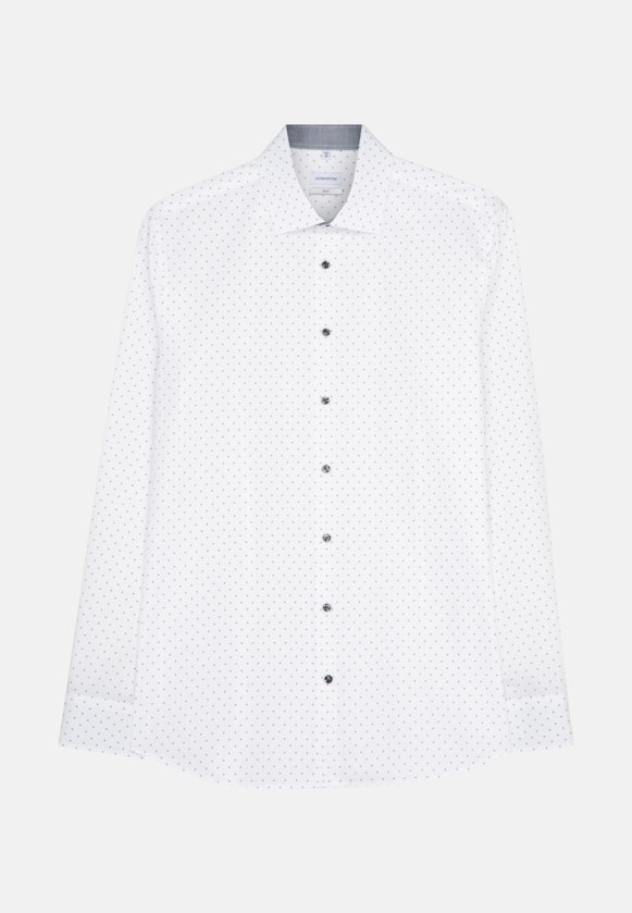 Slim Business Hemd Druck in Grau |  Seidensticker Onlineshop