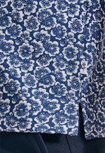 Regular fit Polo-Shirt Floral in Medium Blue |  Seidensticker Onlineshop