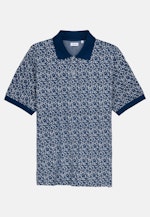 Regular fit Polo-Shirt Floral in Medium Blue |  Seidensticker Onlineshop
