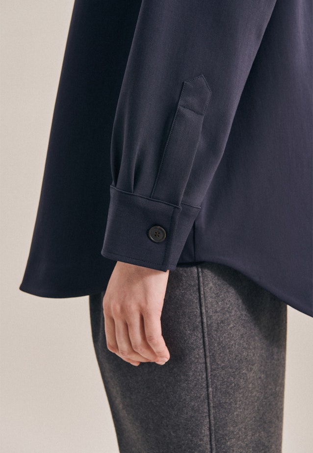 Long sleeve Twill Jacket in Dark Blue |  Seidensticker Onlineshop