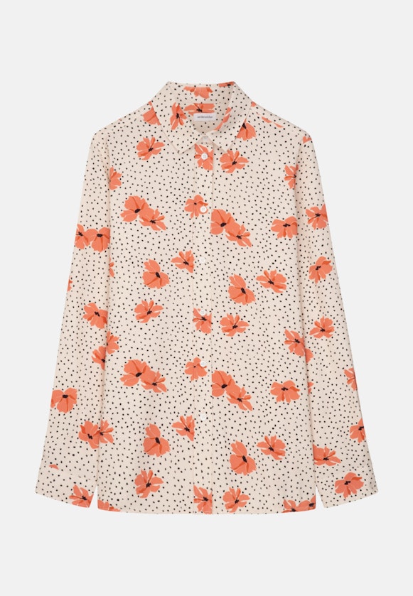 Lange mouwen Krepp Shirtblouse in Ecru |  Seidensticker Onlineshop