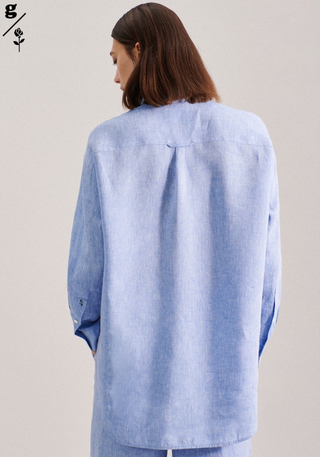 Longbluse Garnfärber in Dunkelblau | Seidensticker Onlineshop