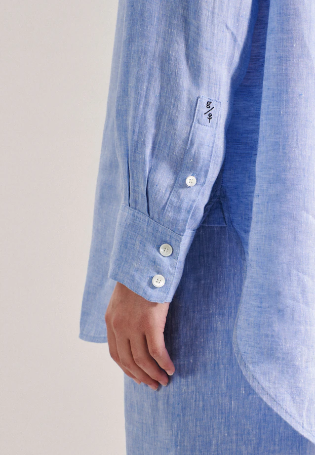 Longbluse Garnfärber in Dunkelblau |  Seidensticker Onlineshop