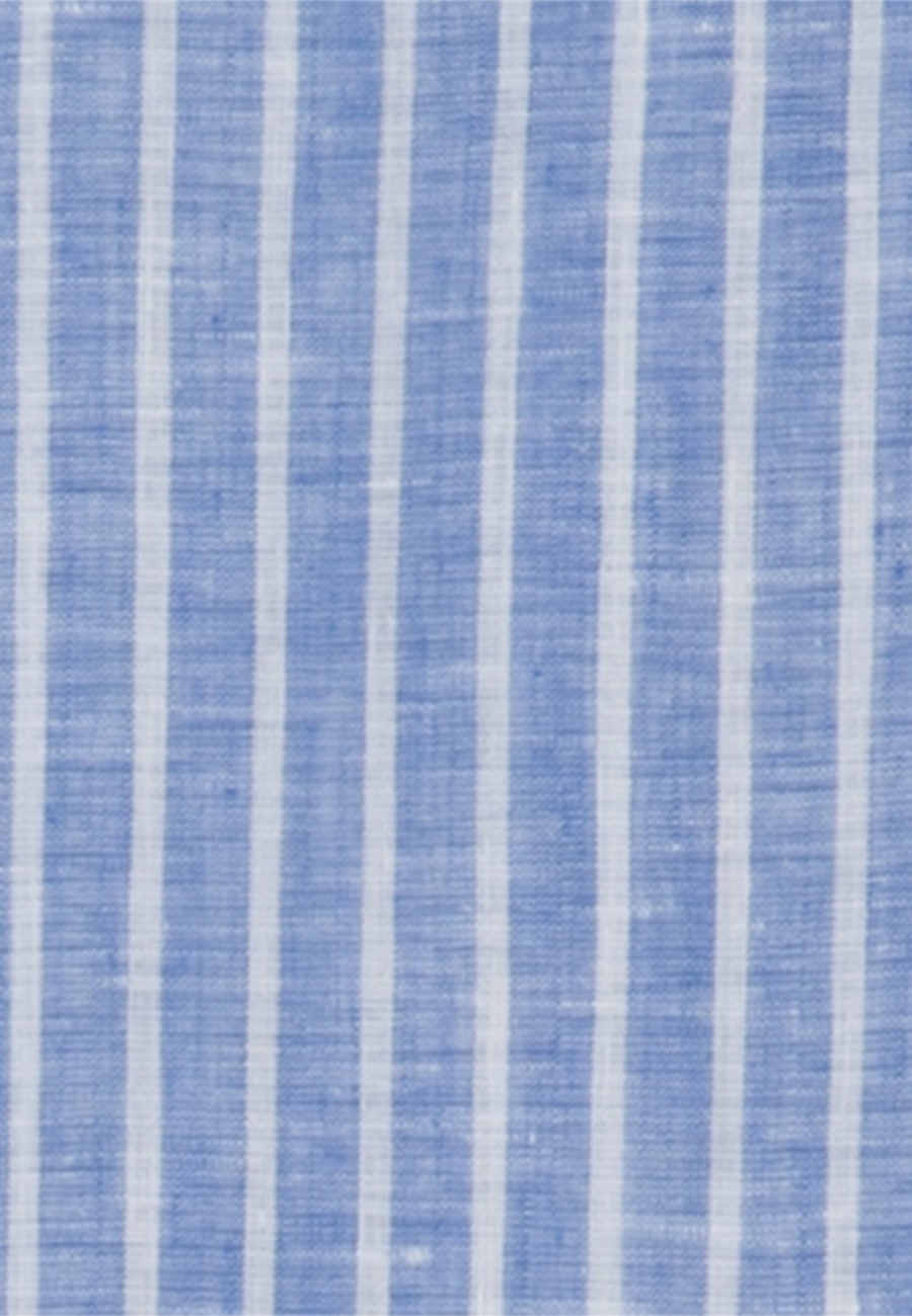Kragen Longbluse Oversized fit in Mittelblau |  Seidensticker Onlineshop