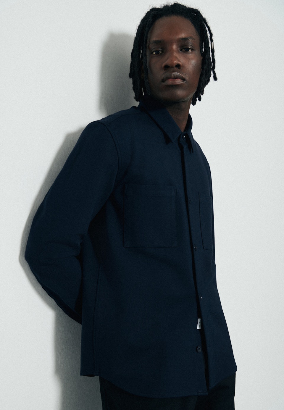 Overshirt in Regular mit Kentkragen in Dunkelblau | Seidensticker Onlineshop