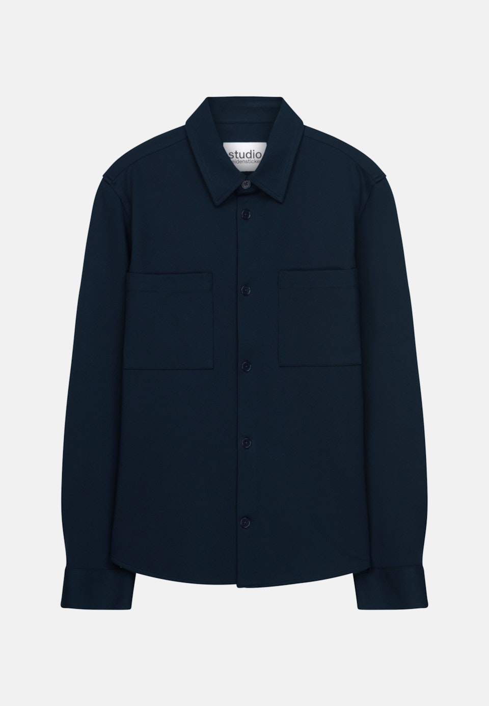 Overshirt in Regular mit Kentkragen in Dunkelblau | Seidensticker Onlineshop
