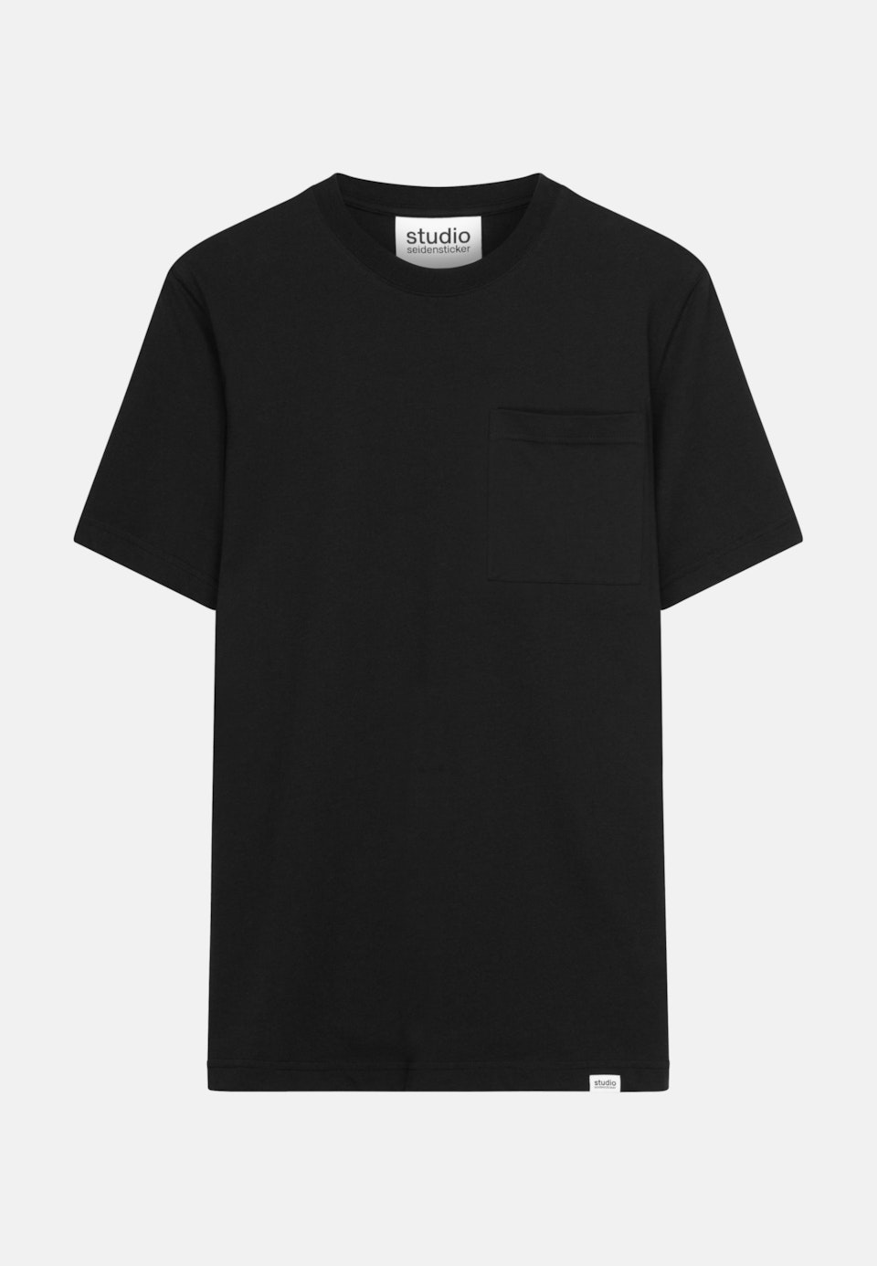 Rundhals T-Shirt in Schwarz |  Seidensticker Onlineshop