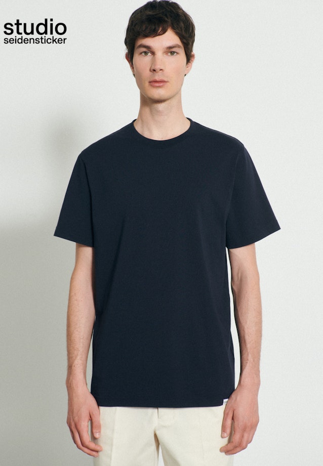 T-Shirt   Manche Courte in Bleu Foncé |  Seidensticker Onlineshop