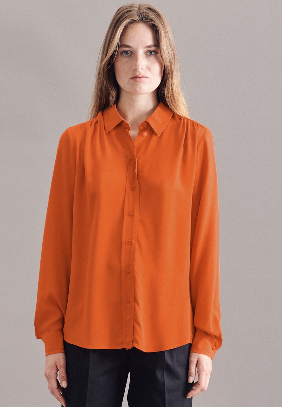 Kragen Hemdbluse Regular fit in Orange |  Seidensticker Onlineshop