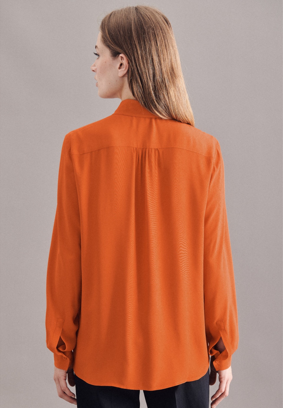 Kragen Hemdbluse Regular fit in Orange |  Seidensticker Onlineshop