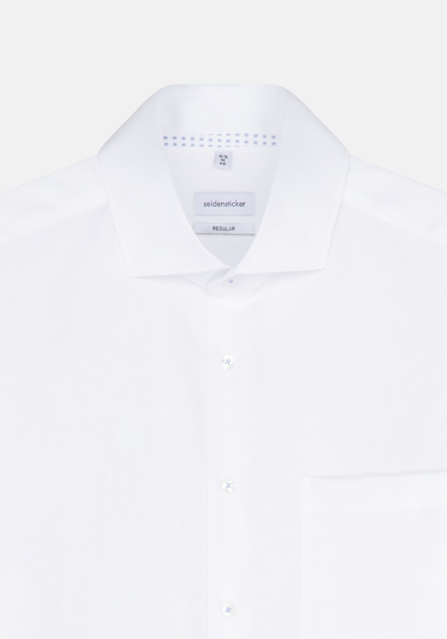 Non-iron Twill Business Shirt in Regular with Kent-Collar and extra long sleeve in White |  Seidensticker Onlineshop