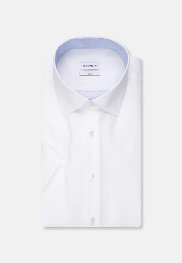 Slim Business Hemd Uni in Weiß |  Seidensticker Onlineshop