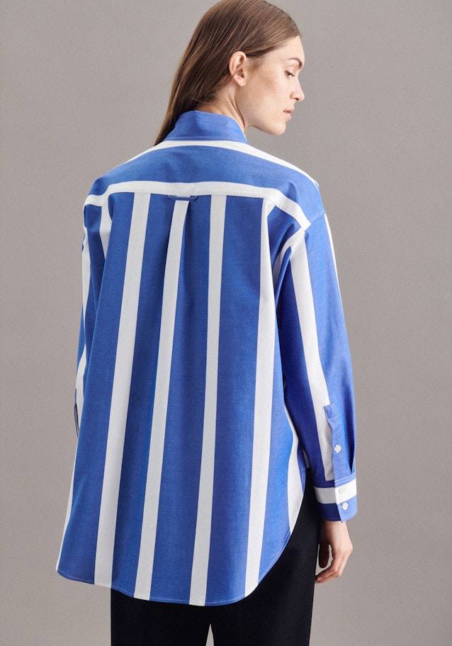 Long sleeve Twill Long Blouse in Light Blue |  Seidensticker Onlineshop