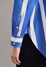 Oversized fit Longbluse Streifen in Hellblau |  Seidensticker Onlineshop