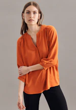 Shirt Blouse Uni in Orange |  Seidensticker Onlineshop