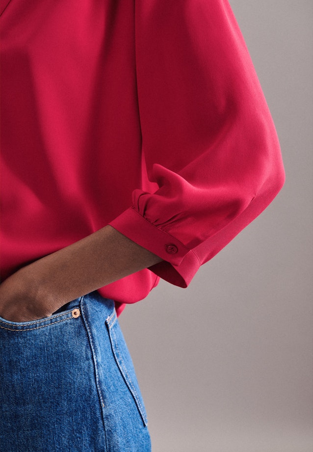 3/4-Arm Krepp Shirtbluse in Rosa/Pink |  Seidensticker Onlineshop