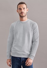Gerader Schnitt (Normal-Fit) Pullover Uni in Grau |  Seidensticker Onlineshop