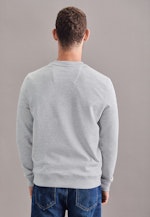 Gerader Schnitt (Normal-Fit) Pullover Uni in Grau |  Seidensticker Onlineshop