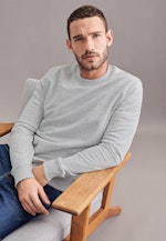 Gerader Schnitt (Normal-Fit) Pullover Uni in Grau |  Seidensticker Onlineshop