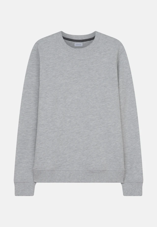 Crew Neck Pullover Uni in Grey |  Seidensticker Onlineshop