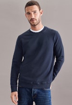 Crew Neck Pullover Uni in Dark Blue |  Seidensticker Onlineshop